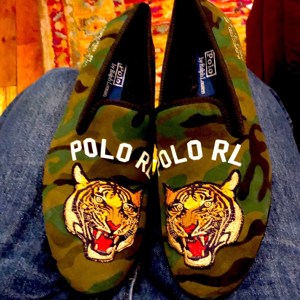 Polo Tiger slip on shoes new with out box